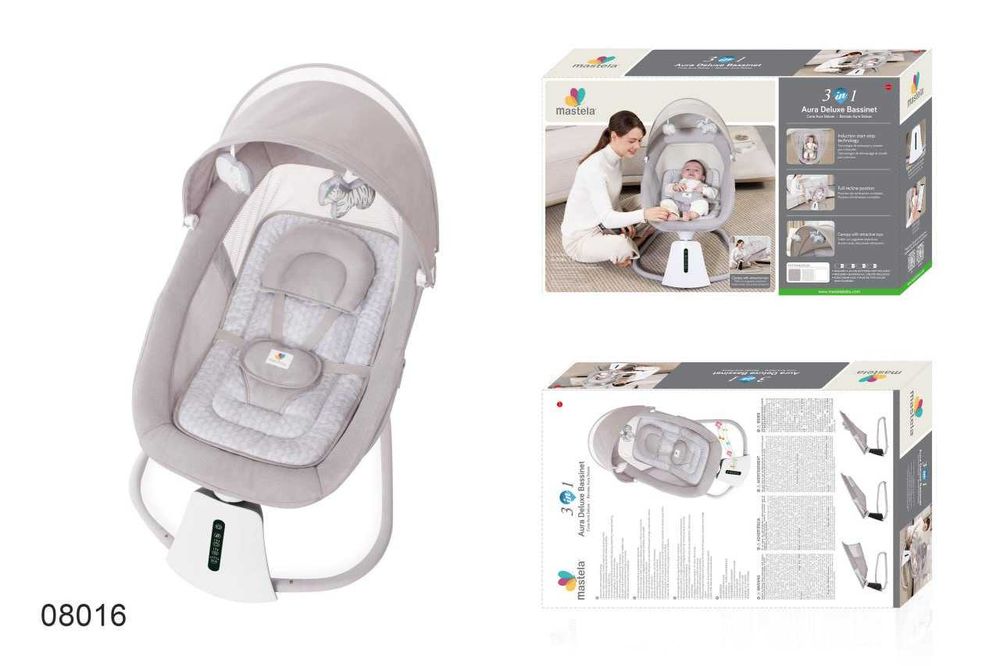 Качалка Mastela 3 в 1 Aura Deluxe с датчиком движения