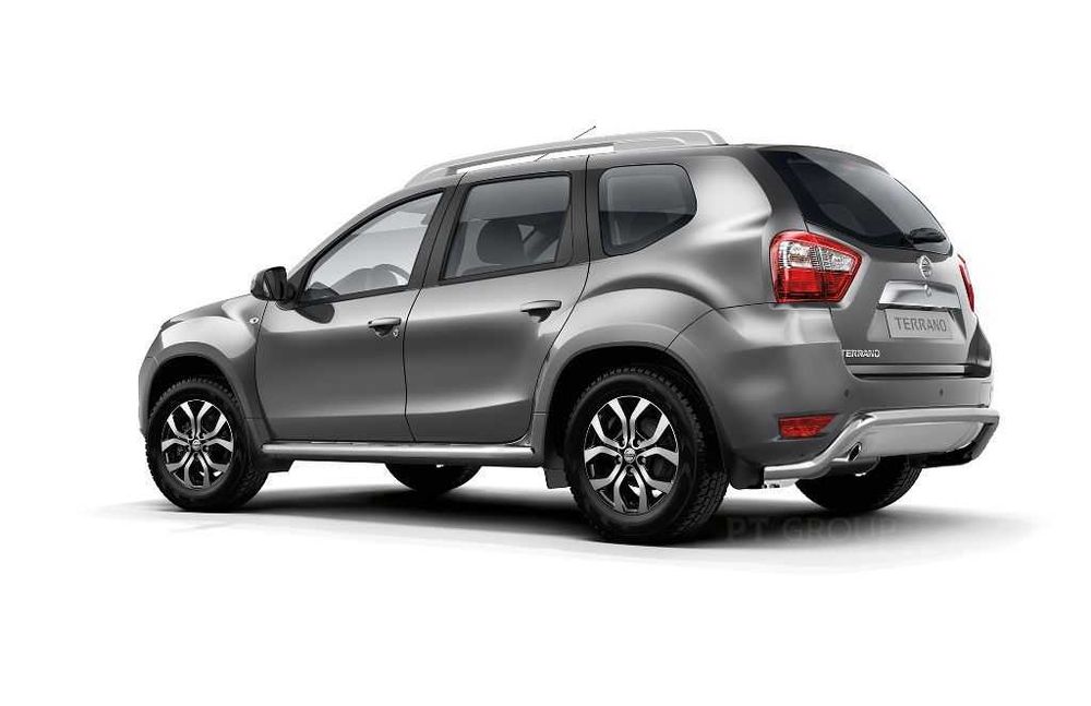 Защита порогов с алюм. площадкой для NISSAN Terrano от 2014 г.в.