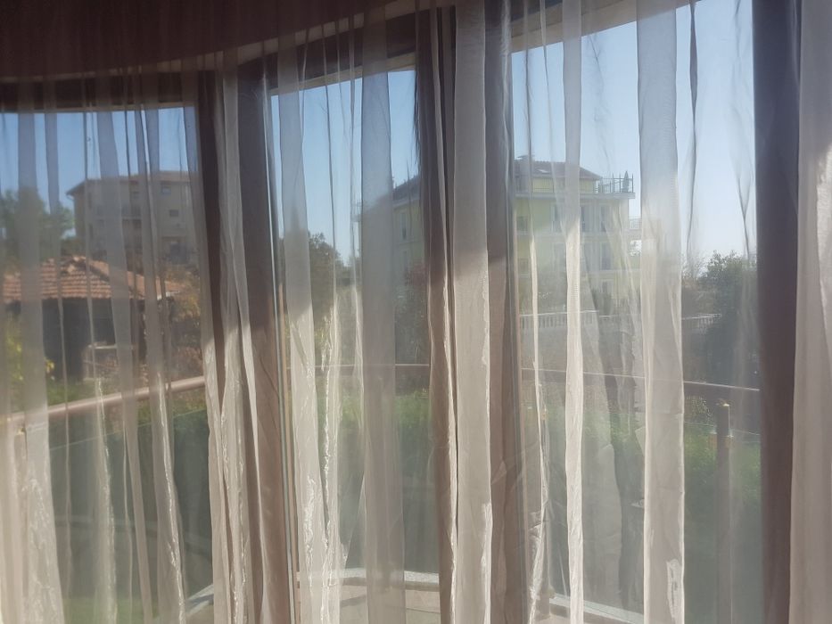 Тънки пердета, набор 2.5, цвят шампанско, 2.35м височина