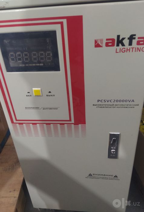 Stablizator 20kva 1 fazali xolati yaxshi ishlashi zôr, 6 oy ishlatilga