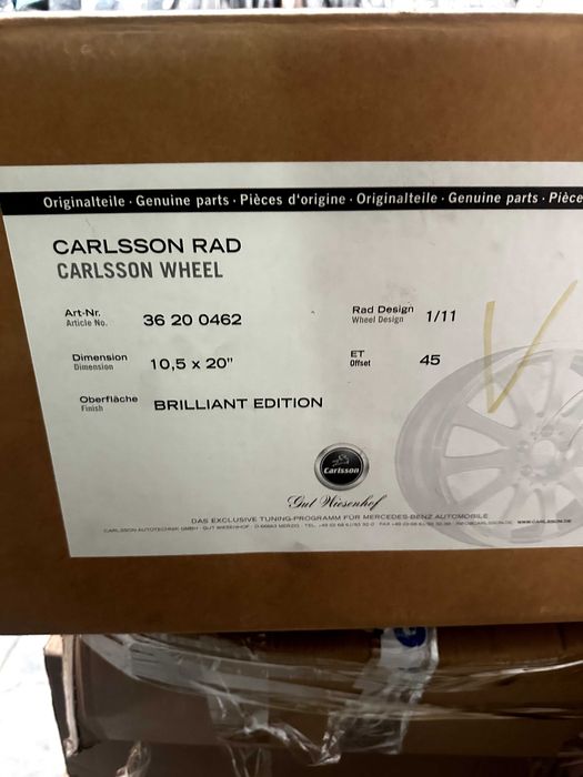 3 бр. джанти Carlsson Wheel Design 1/11 B.E 20/10.5 ET45