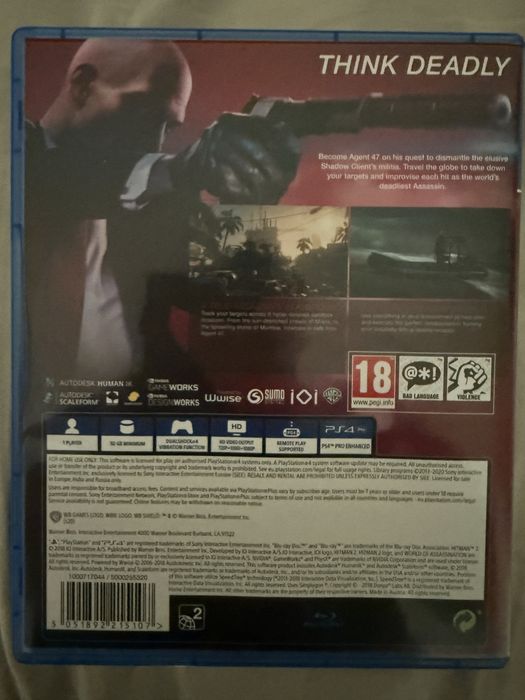 Продавам Hitman 2 PS4