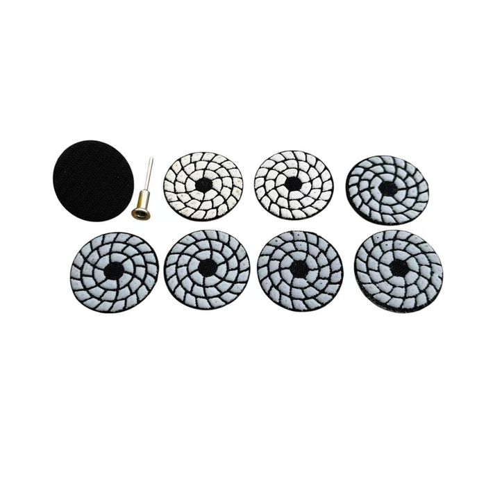 Комплект мини шкурки за сухо полиране/тип пчелна пита / + държач