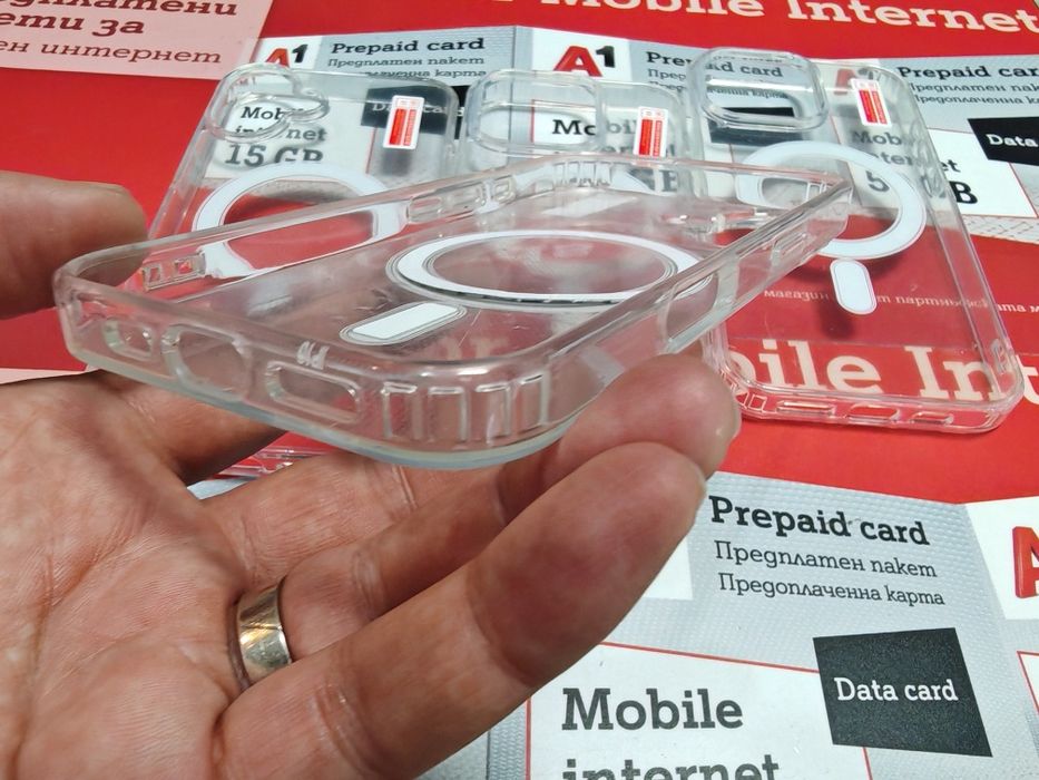 Iphone 16,16+,16 Pro,16 Pro Max  Acrylic Magsafe  прозрачен