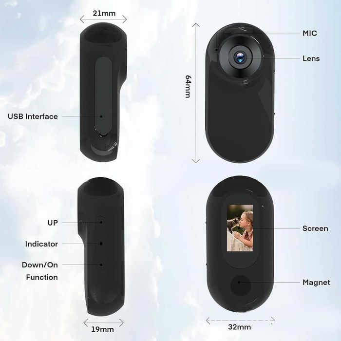 Cuifati 1080P HD мини камера