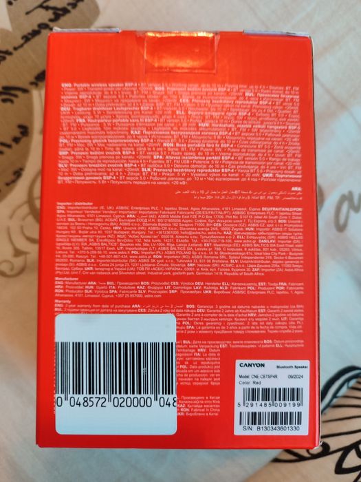 Комплект Преносима колонка Canyon BSP4  и безжични слушалки RedmiBuds6