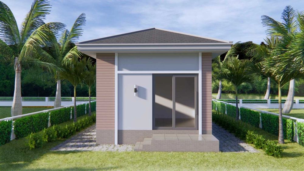 НА ИЗПЛАЩАНЕ - Луксозна сглобяема къща с 1 спалня, 34 кв. м