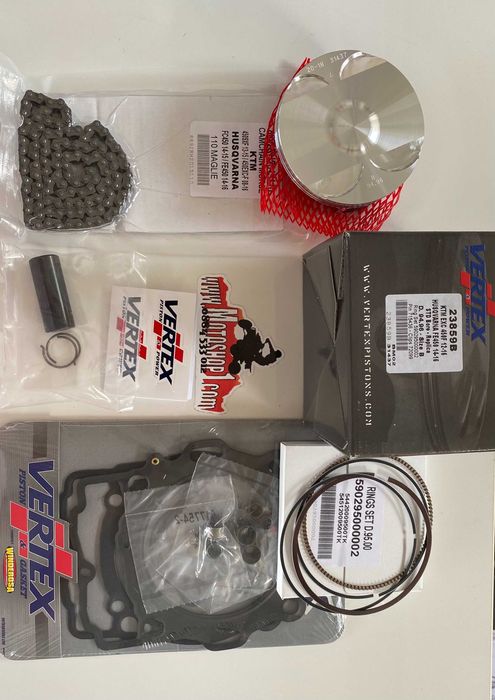 НОВ Топ енд на VERTEX бутало гарнитури верига за KTM EXC450F 12-16