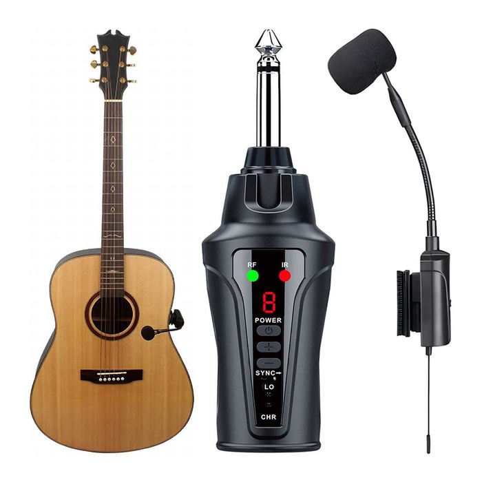 Wireless Сardioid microfon pentru Chitara guitar acustica si clasica ACEMIC AT-5 Shure