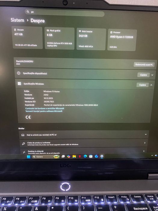 Lenovo LOQ Amanet BKG