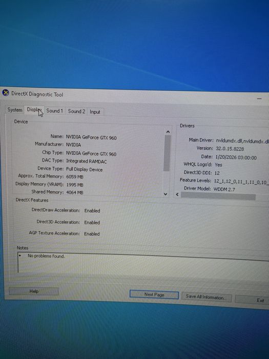 PC i3 8300 / GTX 960 / SSD NVMe / Windows 11
