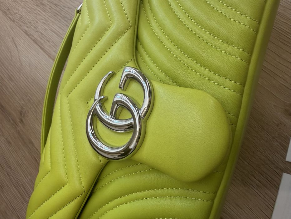 Gucci GG Marmont Matelassé Top Handle Shoulder Bag дамска чанта