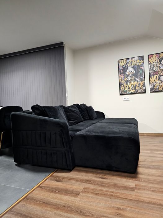 *НОВ* Разтегателен диван, плюш, голям диван, мека мебел