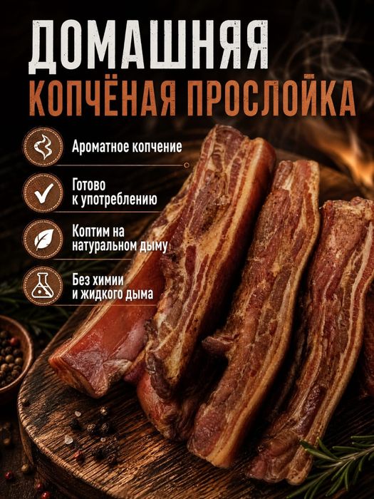 Домашняя копчения прослойка