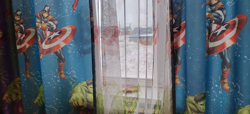 Детские шторы (Marvel), б/у в хорошем состоянии

Продаются яркие де