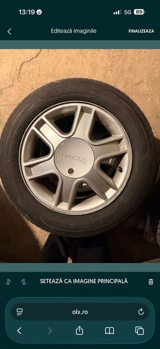 Jante aluminiu și cauciucuri iarnă Dacia Logan