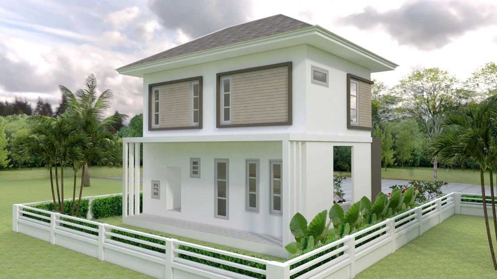 НА ИЗПЛАЩАНЕ - Двуетажна сглобяема къща с 2 спални, 80 кв. м