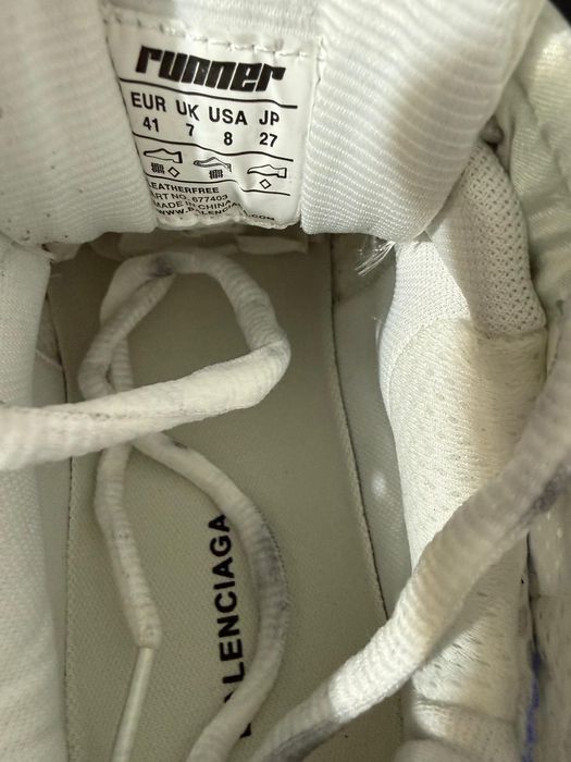 Balenciaga Runner Albi(DS)(doar 42)