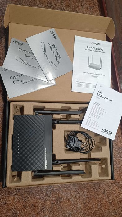 Router Wireless ASUS RT-AC1200 Dual-Band – Pachet Complet (Full Box)