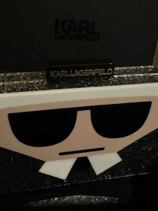 Луксозна коктейлна чантичка KARL LAGERFELD LimitedEdition Оriginal NEW
