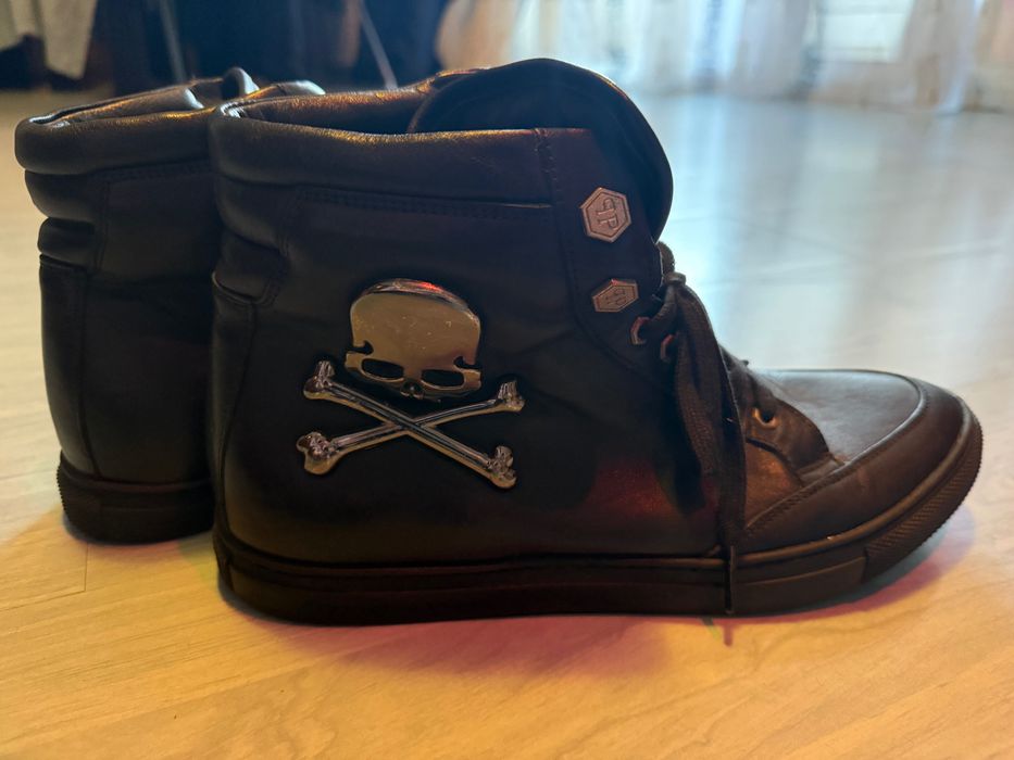Мъжки кожени кецове Philipp Plein
