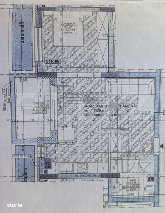 Apartament 2 camere, 43.40 zona Cetatii