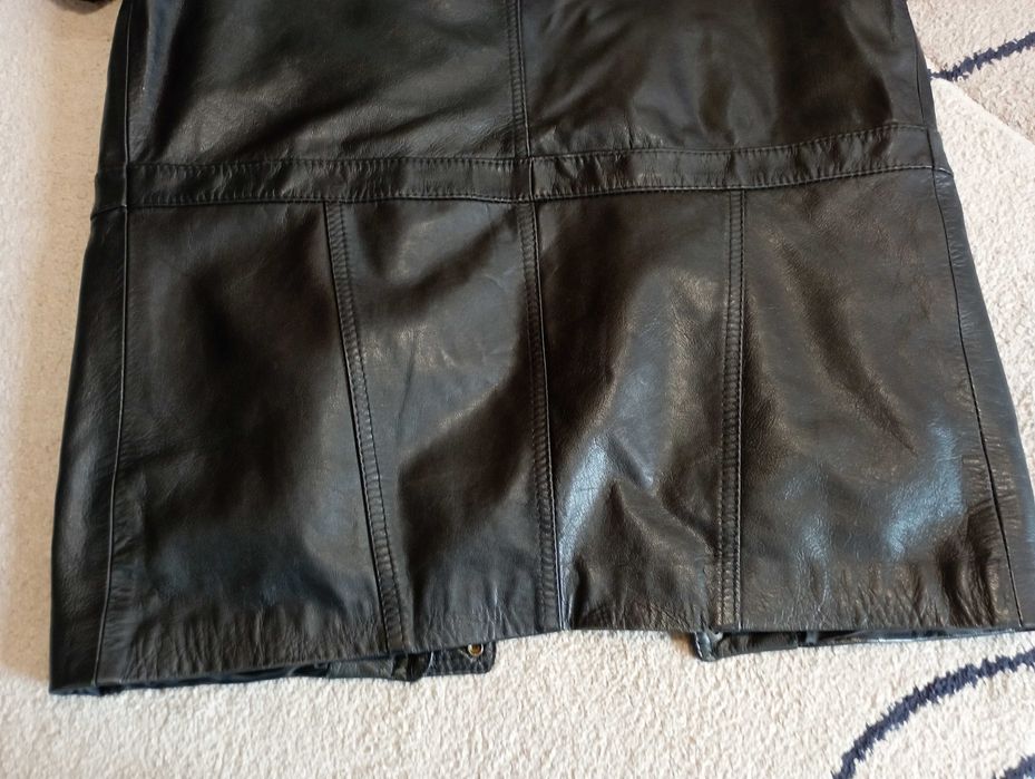 Оригинална военна шуба от естествена кожа българска армия - размер 54