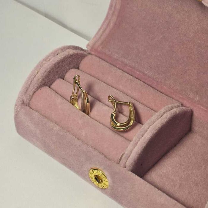 Cercei din aur galben 14K, 2.09 Grame