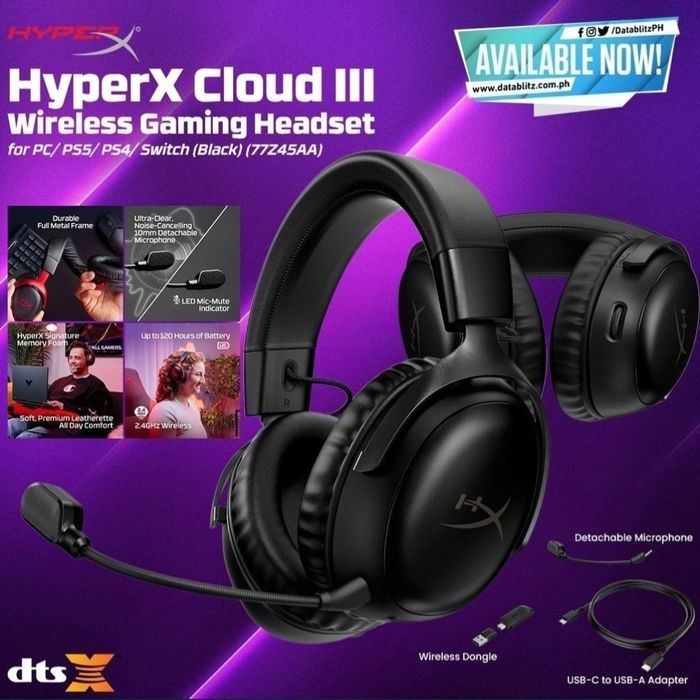 Hyperx Cloud 3 Wireless Беспроводные Наушники/Гарнитура