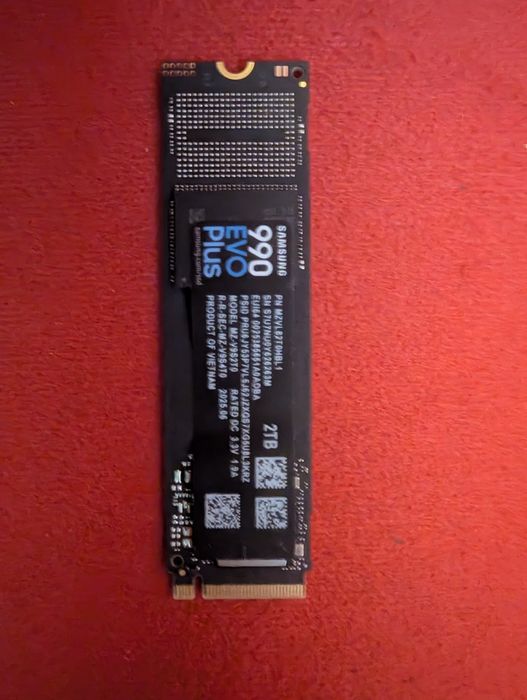 НОВ | 2TB Samsung 990 EVO Plus | NVMe SSD диск Gen4 | DRAM кеш | скорост до 7250 MB/s | формат M.2 2280