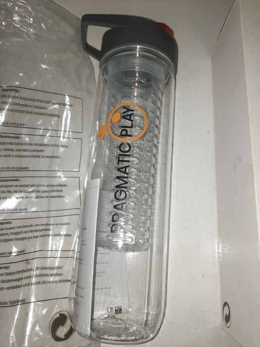 Нова бутилка за вода с инфузер XD Design, Тритан 800мл, Оранжев,