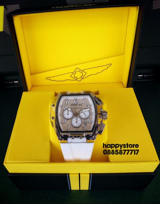INVICTA Ghost white 47 mm, нов ръчен часовник