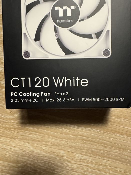 Set 2 ventilatoare Thermaltake CT120 120mm  albe /FARA RGB
