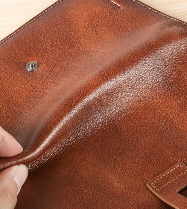 Женский мужской кошелёк из 100% натуральной кожи быка  бумажник портмо