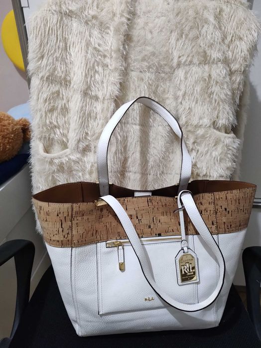 Оригинална чанта Ralph Lauren,пухкава жилетка в,м размер