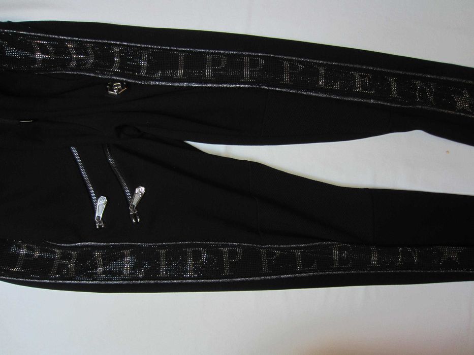 Pantalon Philipp Plein,masura XL,Talie=84-92cm,Lung=101cm, noi