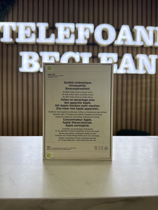 Apple TV 4 K wifi+ internet sigilat