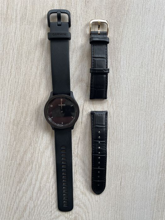 Garmin Vivomove Sport Black+Bratara piele croco