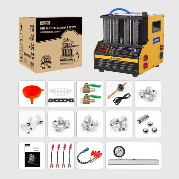 AUTOOL CT160 Стенд за проверка и почистване на бензинови инжектори