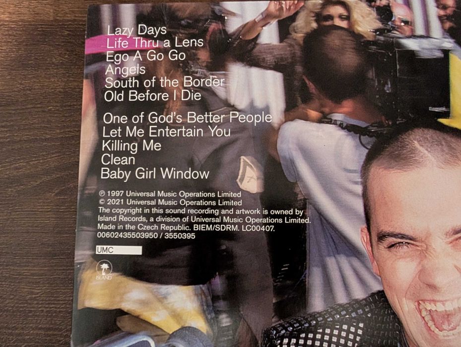 Disc vinil Robbie Williams - "Life Thru A Lens" ( 2021 )