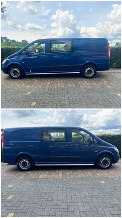 Vito 110 L3H1  XXL Lung 2.2cdi 100cp 258k ,  6 locuri + marfa Import , N1 , 3 Locuri , Aer Conditionat, 2x Chei