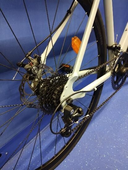 Bicicletă de șosea Rc120 Disc Gri - produs resigilat Decathlon