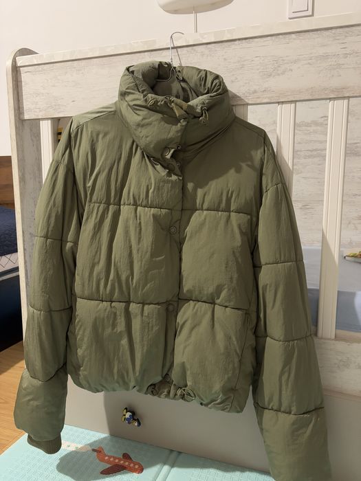 Зелено/каки зимно яке Zara S