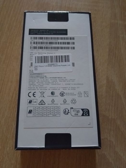 Telefon mobil Nothing Phone(1), 128GB, 8GB RAM, 5G, Black