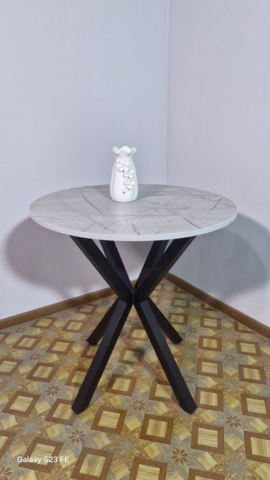 Стол круглый. Dumaloq stol. Подкаст. Лофт стол