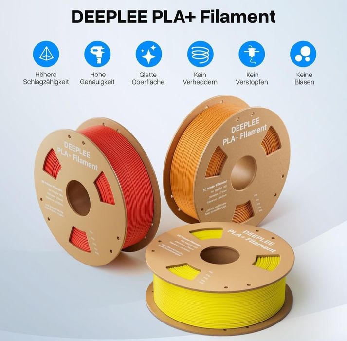 Filament pentru imprimantă 3D DEEPLEE PLA+ 1.75mm!