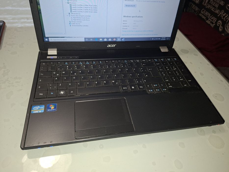 Acer TravelMate 5760, Intel i5, 500 gb, Windows 10+ Office