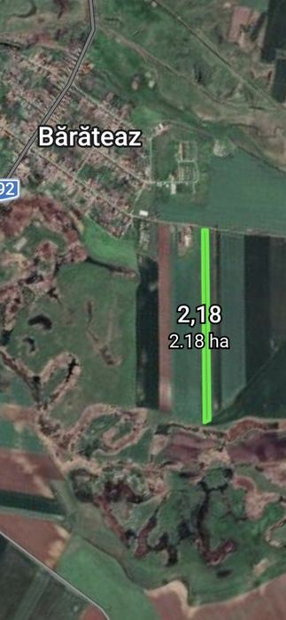 Vând teren 2,18 ha
