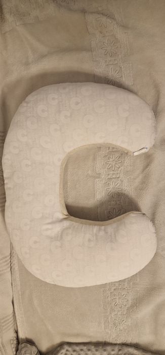 Pernă pentru alăptare - Albastru senin (Igienizată)