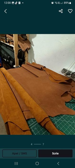 Piele tabacita, marochinarie, handmade, pielarie